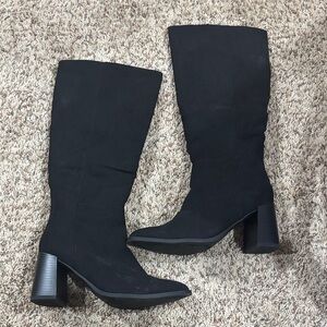 A New Day Black Knee-High Women's Boots